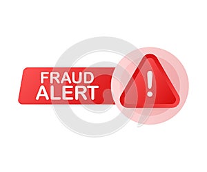 Fraud alert. Security Audit, Virus Scanning, Cleaning, Eliminating Malware, Ransomware. Vector illustration.