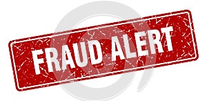 fraud alert sign. fraud alert grunge stamp.