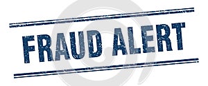 fraud alert stamp. fraud alert square grunge sign.