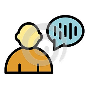 Fraud message icon vector flat