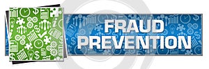 Fraud Prevention Green Left Symbols Blue Text