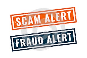 fraud and scam alert warning backgrounds for cyber security