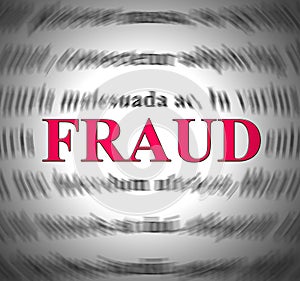 Fraud or trickster means a con artist who will swindle customers - 3d illustration photo