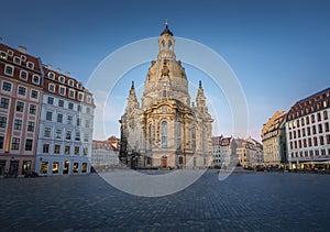 Frauenkirche Church at Neumarkt Square - Dresden, Saxony, Germany