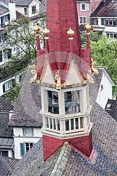 Fraumunster Bell Tower Zurich Switzerland photo