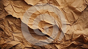 frayed brown crumpled paper