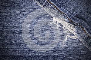 Frayed jeans texture for background