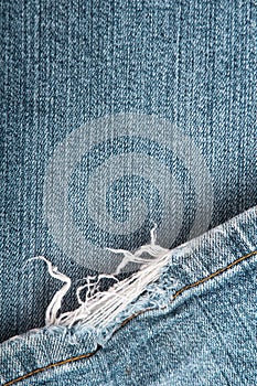 Frayed jeans texture for background