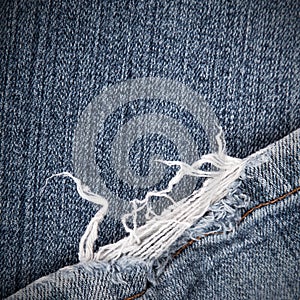Frayed jeans texture for background
