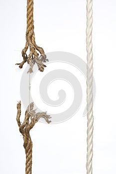 Frayed rope