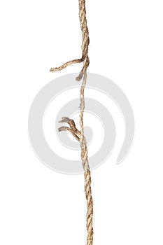 Frayed rope