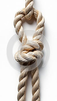 Frayed rope noose, broken loop White background , background image, hope