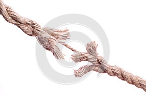 Frayed Rope about to Break