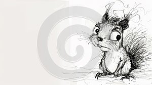 Frazzled Squirrel Cartoon: Nervous Energy