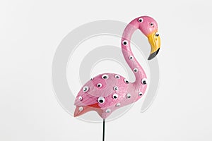 Freak pink plastic flamingo