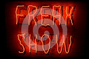 Freak Show neon sign photo