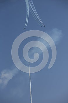 Frecce Tricolore, Three-Colored Arrows in Ladispoli, Italy