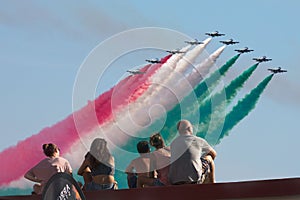 Frecce Tricolore, Three-Colored Arrows in Ladispoli, Italy