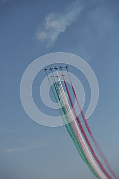 Frecce Tricolore, Three-Colored Arrows in Ladispoli, Italy