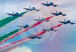 03/08/2020 The Frecce Tricolori during the Genova San Giorgio bridge Inauguration photo