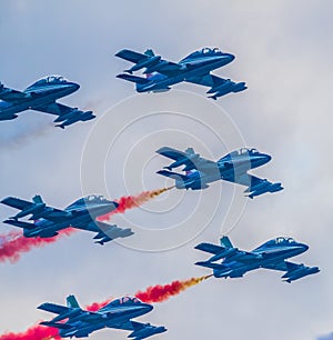 03/08/2020 The Frecce Tricolori during the Genova San Giorgio bridge Inauguration photo