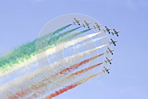 Tricolore Italiano squadrone un gruppo 