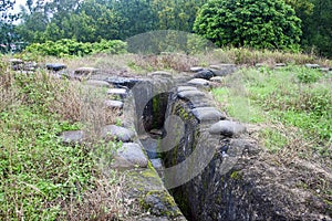 Frech trenches in Dien Bien Ph photo