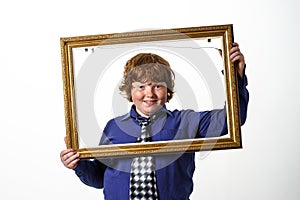 Freckled red-hair boy