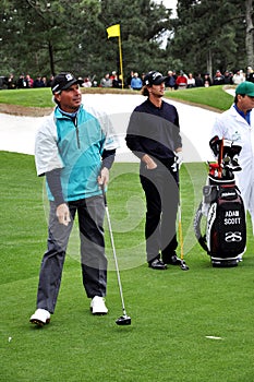 Fred Couples and Adam Scott at 2009 Masters