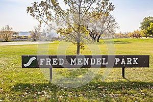 Fred Mendel Park in the city of Saskatoon, Canada