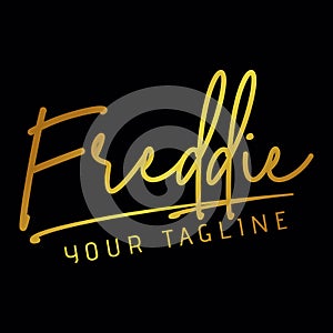 FREDDIE Freddie Handwriting signature logo