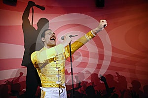 Freddie Mercury wax statue