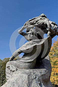 Frederic Chopin monument, Warsaw, Poland.