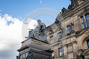 Frederick Augustus I of Saxony Statue in front of Saxon House of Estates - Dresden, Germany