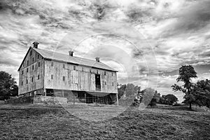 Frederick County Barn B&W photo