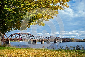 Fredericton Walking Bridge Fall