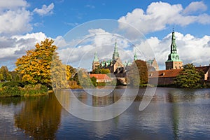 Frederiksborg palace in Hilleroed, Denmark