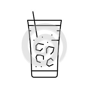 fredo coffee line icon vector illustration photo