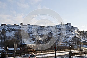 Fredriksten fortress in the winter