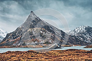 Fredvang Bridges. Lofoten islands, Norway