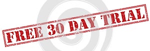 Free 30 day trial red stamp