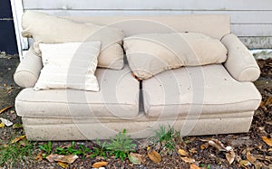 Free Abandoned Couch in Alley