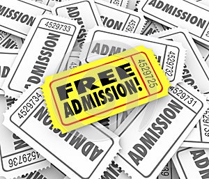 Free Admission Ticket Complimentary Access Invitation