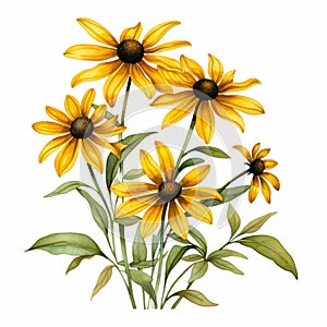 Free Black Eyed Susan Flower Clip Art In Stephanie Pui-mun Law Style photo