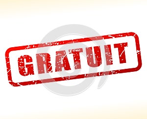 Free buffered on white background