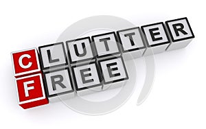 Free clutter word blocks