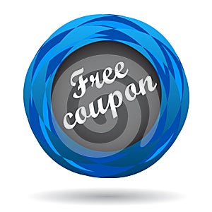 Free coupon colorful icon