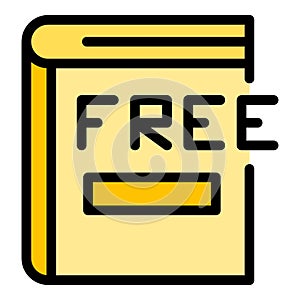 Free course book icon vector flat