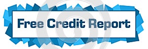 Free Credit Report Blue Random Shapes Horizontal