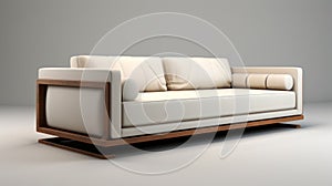 Free 3d Model Download: Zen-inspired Sofa With Varying Wood Grains photo